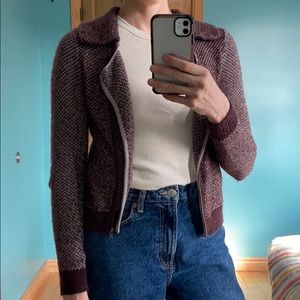 Sandwich zip sweater